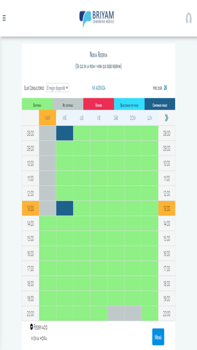 Briyam Coworking Medico Screenshot