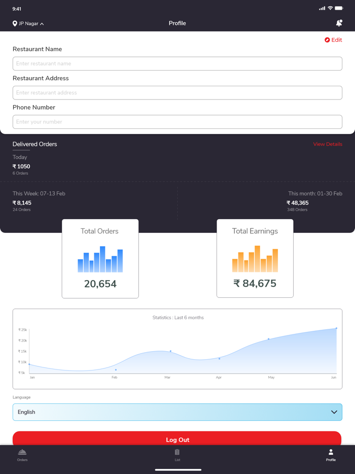 SAAS ORDER MANAGEMENT APP
