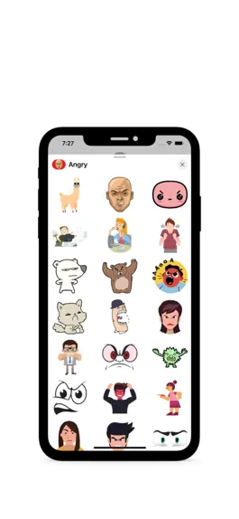 Game screenshot Angry Stickers Pack apk
