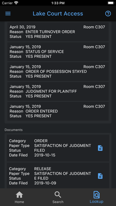 Lake Court Access Screenshot