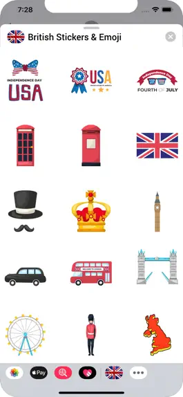 Game screenshot British Stickers & Emoji mod apk