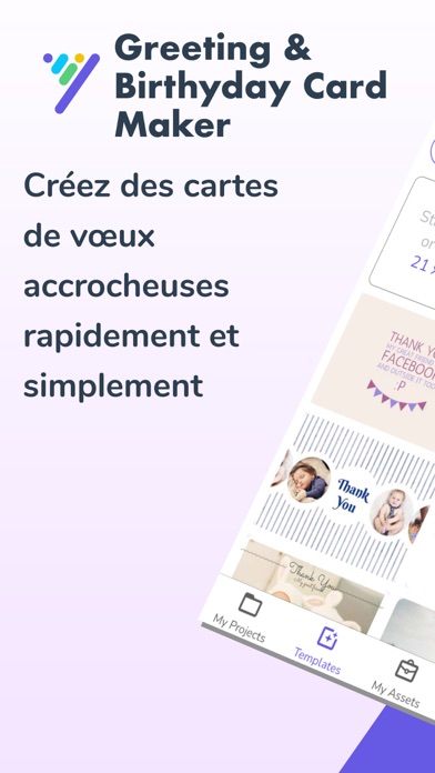 Screenshot #1 pour Greeting & Birthday Card Maker