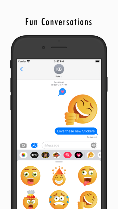 Screenshot #1 pour Very Funny Emoji Stickers