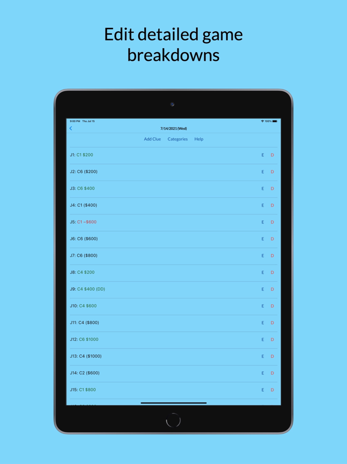 Coryat — J Scorekeeper