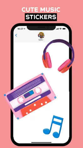 Game screenshot Music Stickers for iMessages apk