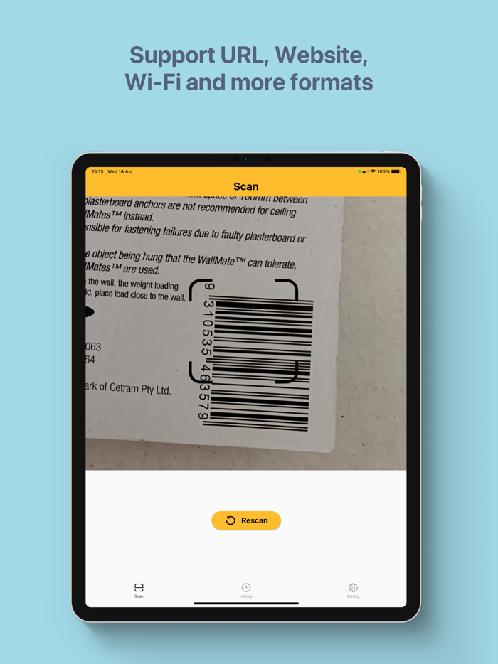 Barcode and QR code Reader