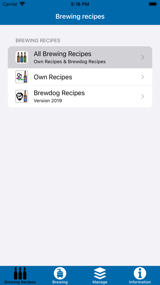 Brewing Recipes - 2.2.1 - (iOS)