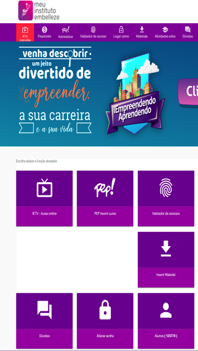 Meu Instituto Embelleze Screenshot