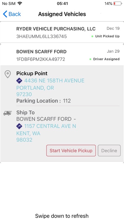 Morgan Driveaway App