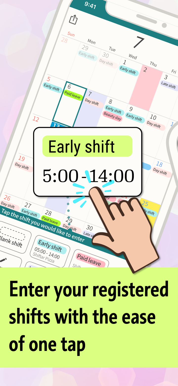 SHIFTAR: Work schedule planner screenshot 1