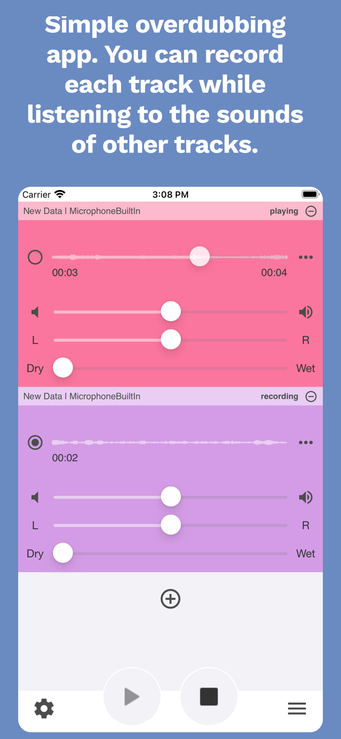 Overdubbing - EasyMixRecorder