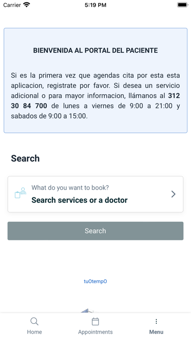 Torre Médica Sendera Colima Screenshot