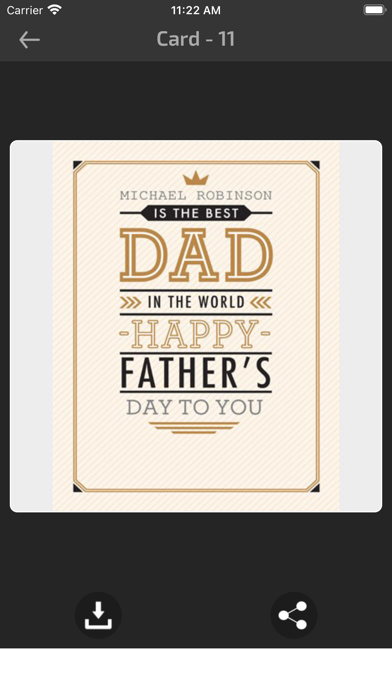 Fathers Day Wishes Frame Cards Screenshot