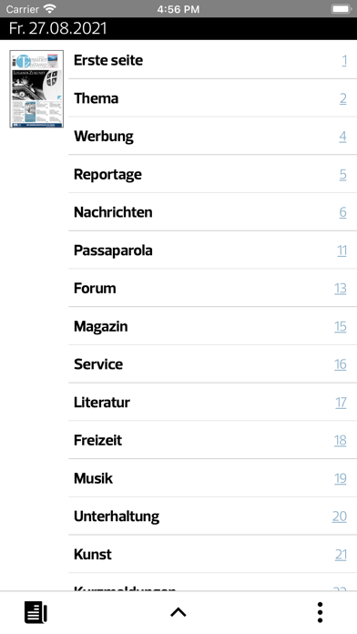 Tessinerzeitung Screenshot