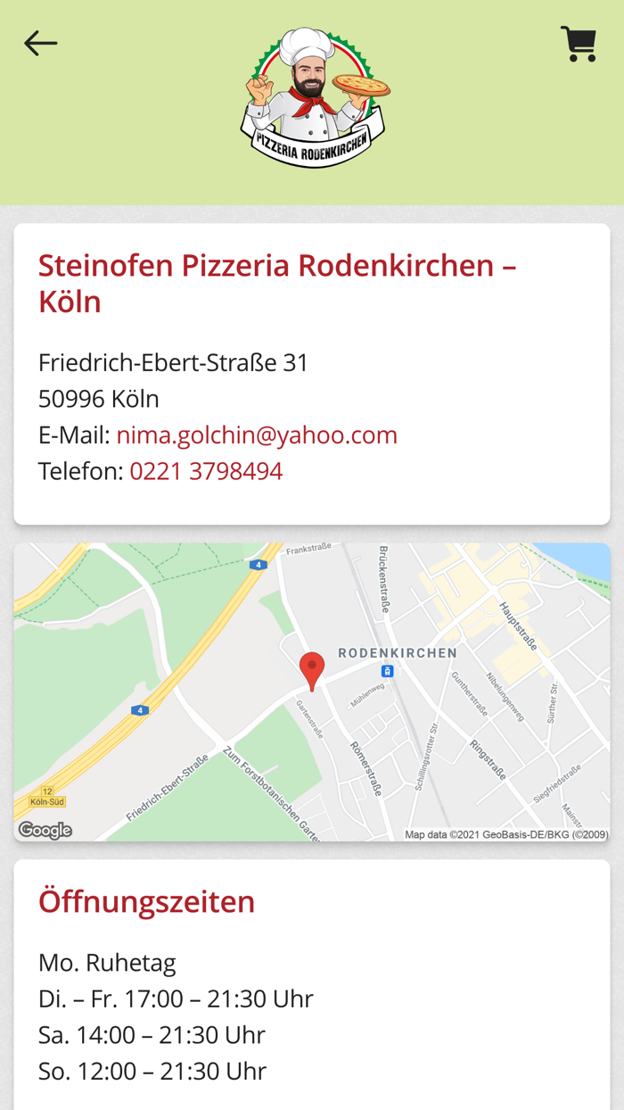 Steino. Pizzeria Rodenkirchen