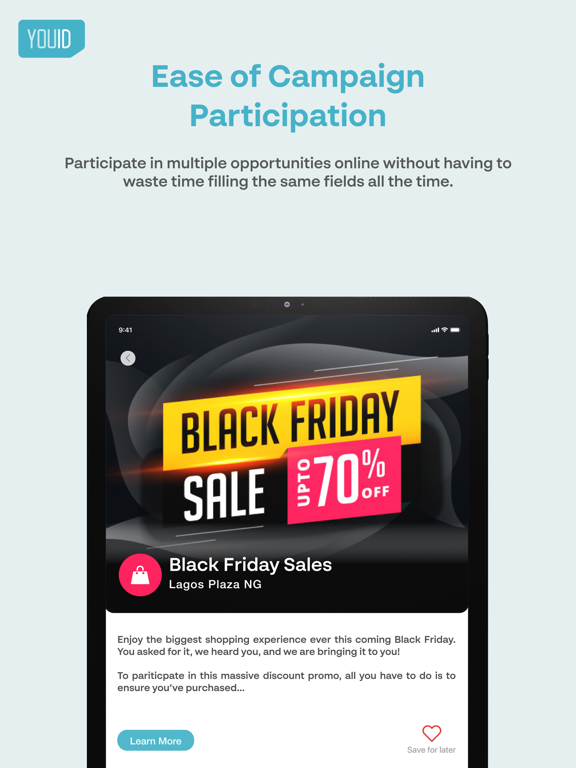 YouID iPad screenshot 5 - Productivity app