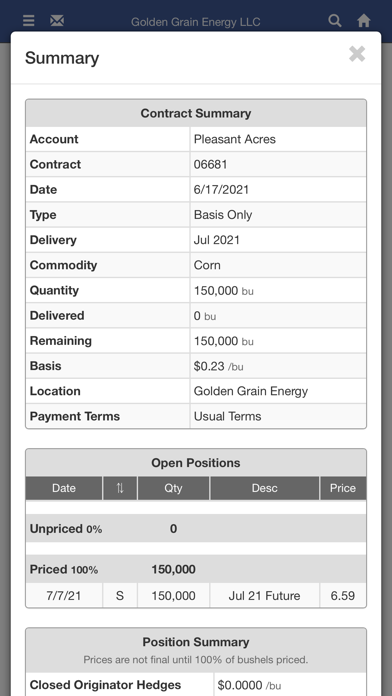 Golden Grain Energy, LLC Screenshot