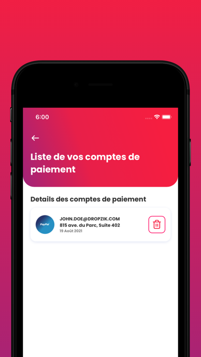 Dropzik – Mon Compte Screenshot