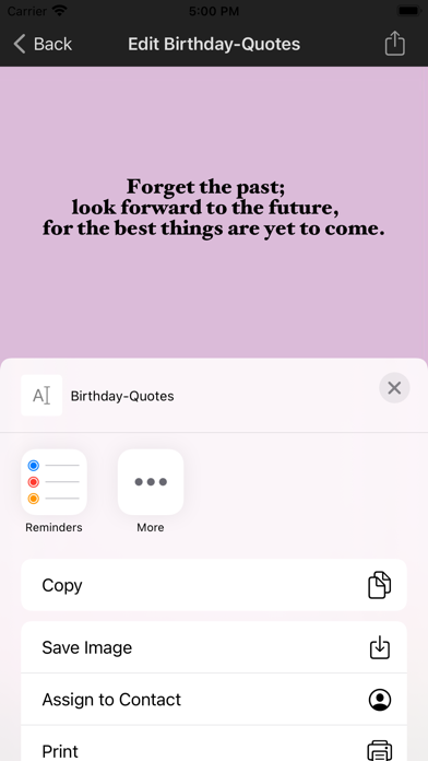 Birthday-Quotes Screenshot