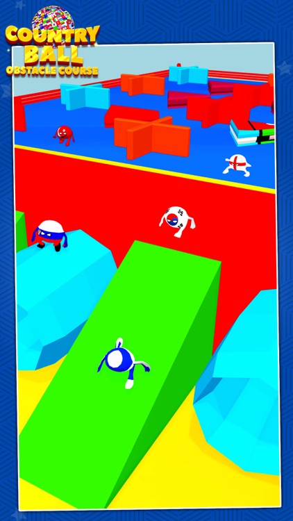 Country Balls Obstacle Course screenshot-4