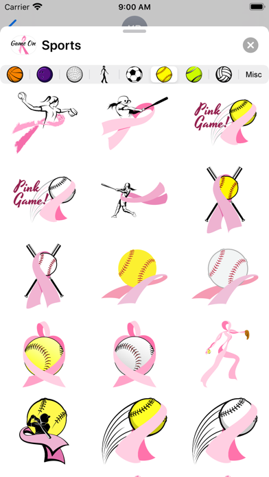 Breast Cancer Sport Ribbons Screenshot