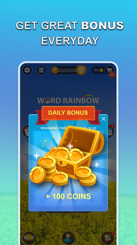#5. Word Rainbow Crossword (iOS) By: Kiwi Fun HK Limited