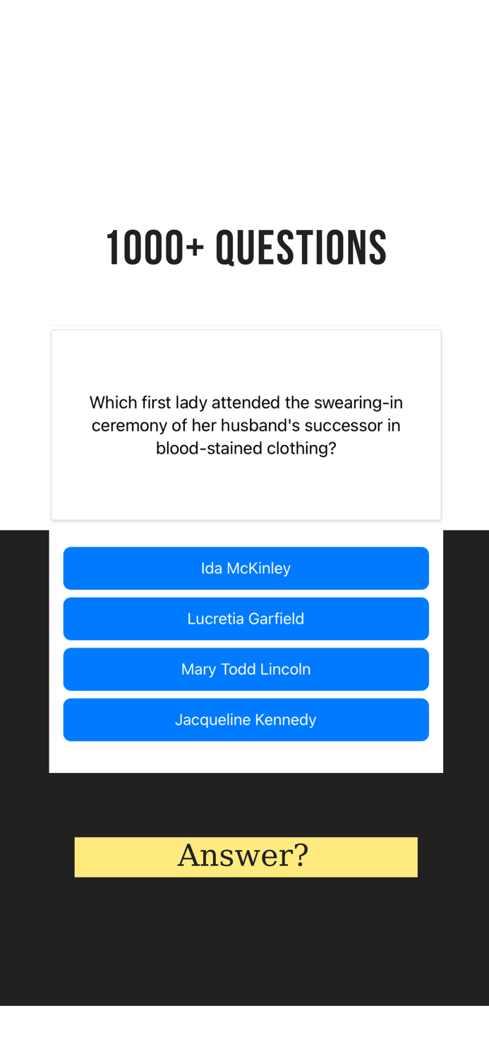 World History Trivia and Quiz