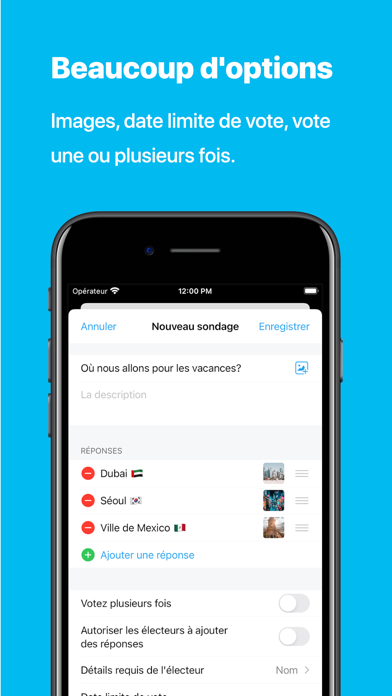 Screenshot #3 pour Pollie: Créer des sondages