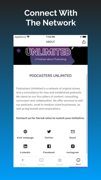 Podcasters Unlimited Screenshot