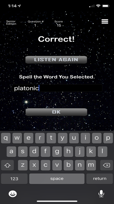 Senior - Comet Spelling Games screenshot 2