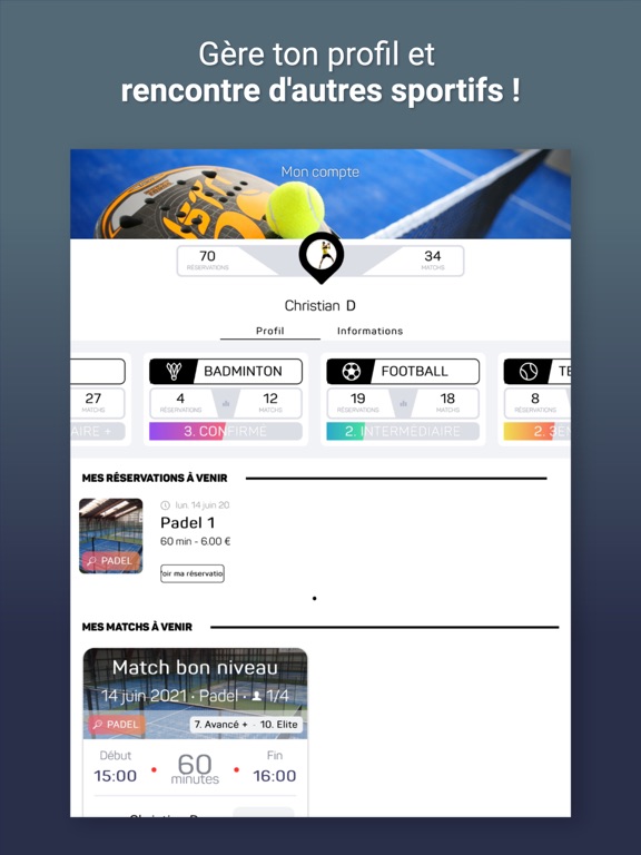 Breizh Padel iPad screenshot