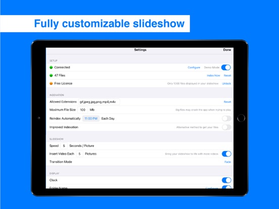Pixette – Slideshow for NAS iPad screenshot 5 - Photo & Video app