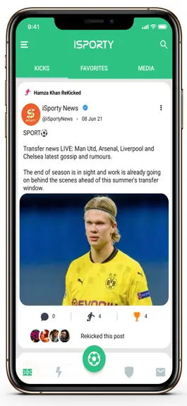 Game screenshot iSporty - Sports Social Media mod apk