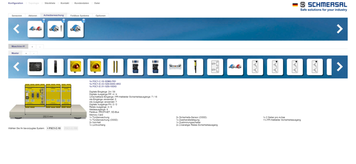 PROTECT PSC1 configurator