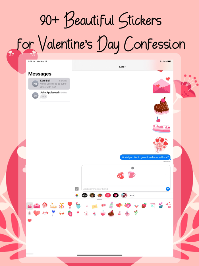 Valentine Stickers Love