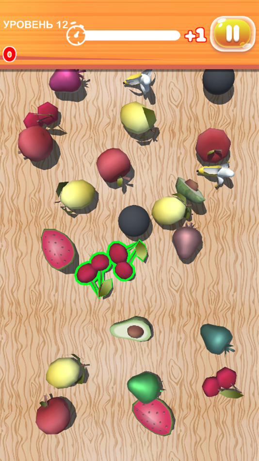 #1. OverFruit - Match 3D game (iOS) By: Captain Show