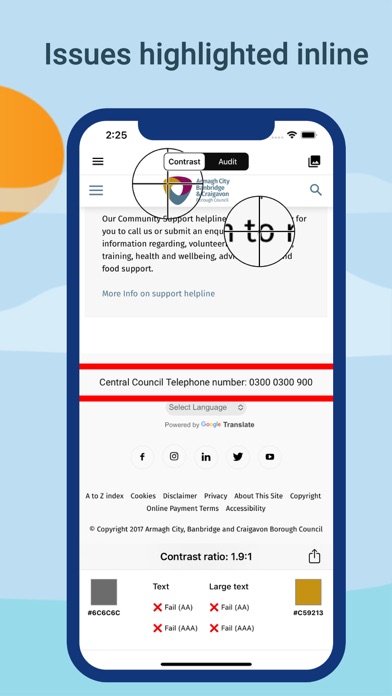 Screenshot #10 for A11Y: Audit + Color Contrast