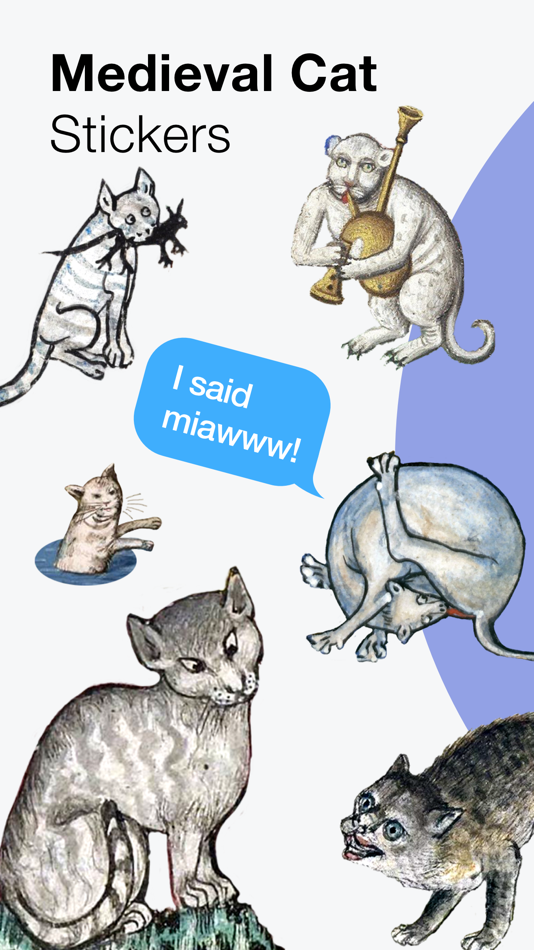 Medieval Cat Stickers - 1.0.1 - (iOS)