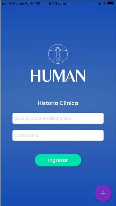 Human Salud Historia Clínica Screenshot
