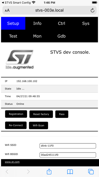 STVS Smart Config Screenshot