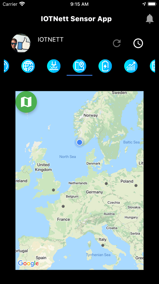 #6. IOTNett Sensor App (iOS) 由: Fred Sirevag