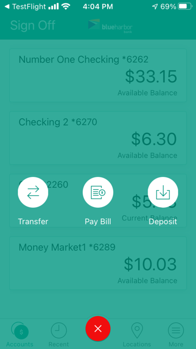 Bus blueharbor bank mobile Screenshot