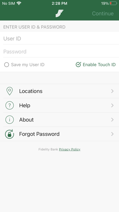 Fidelity Bank AR Screenshot