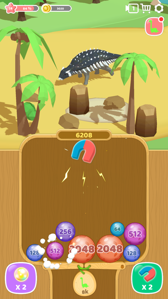 #3. Dino 2048 (iOS) 由: Super Awesome Inc.