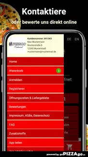 la fresco pizzeria essen iphone screenshot 3