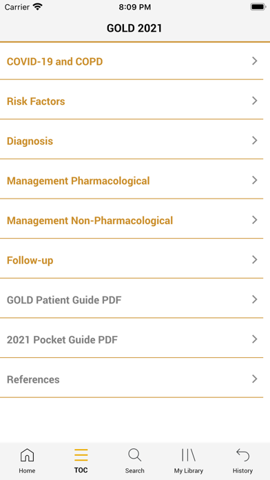 GOLD 2021 Pocket Guide Screenshot