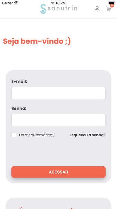 Sanutrin Aluno Screenshot