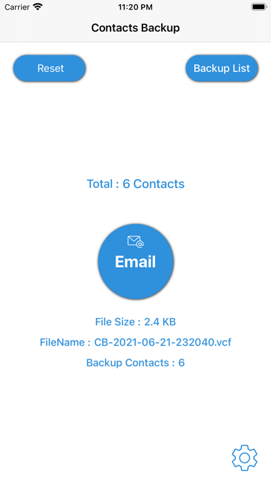 Screenshot #3 pour Contact Backup - Share, Delete