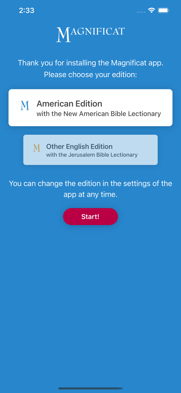 Magnificat English Editions
