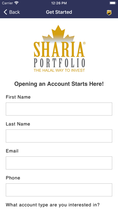 ShariaPortfolio CA Screenshot